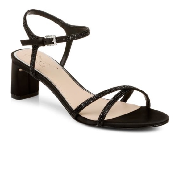 Badgley Mischka Shoes - Jewel Badgley Mischka Omari I Sandal in Black Satin Size 10. Worn once